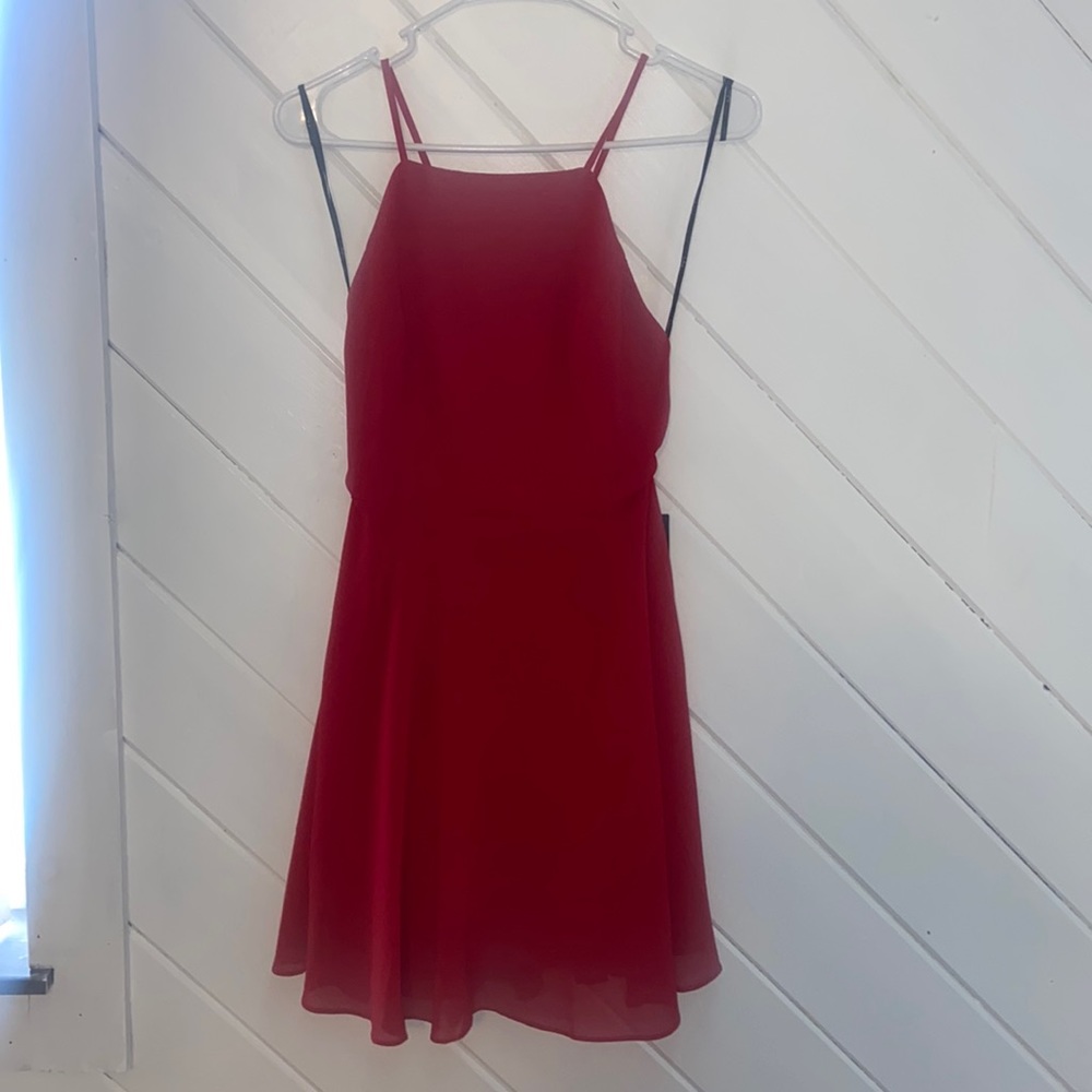Letters Of Love Red Backless Dress NWT